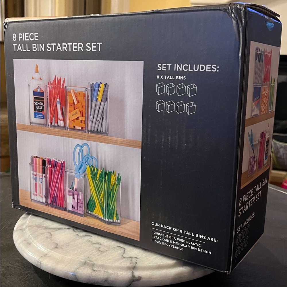 Eight piece tall stackable bin starter set - Picture 7 of 9